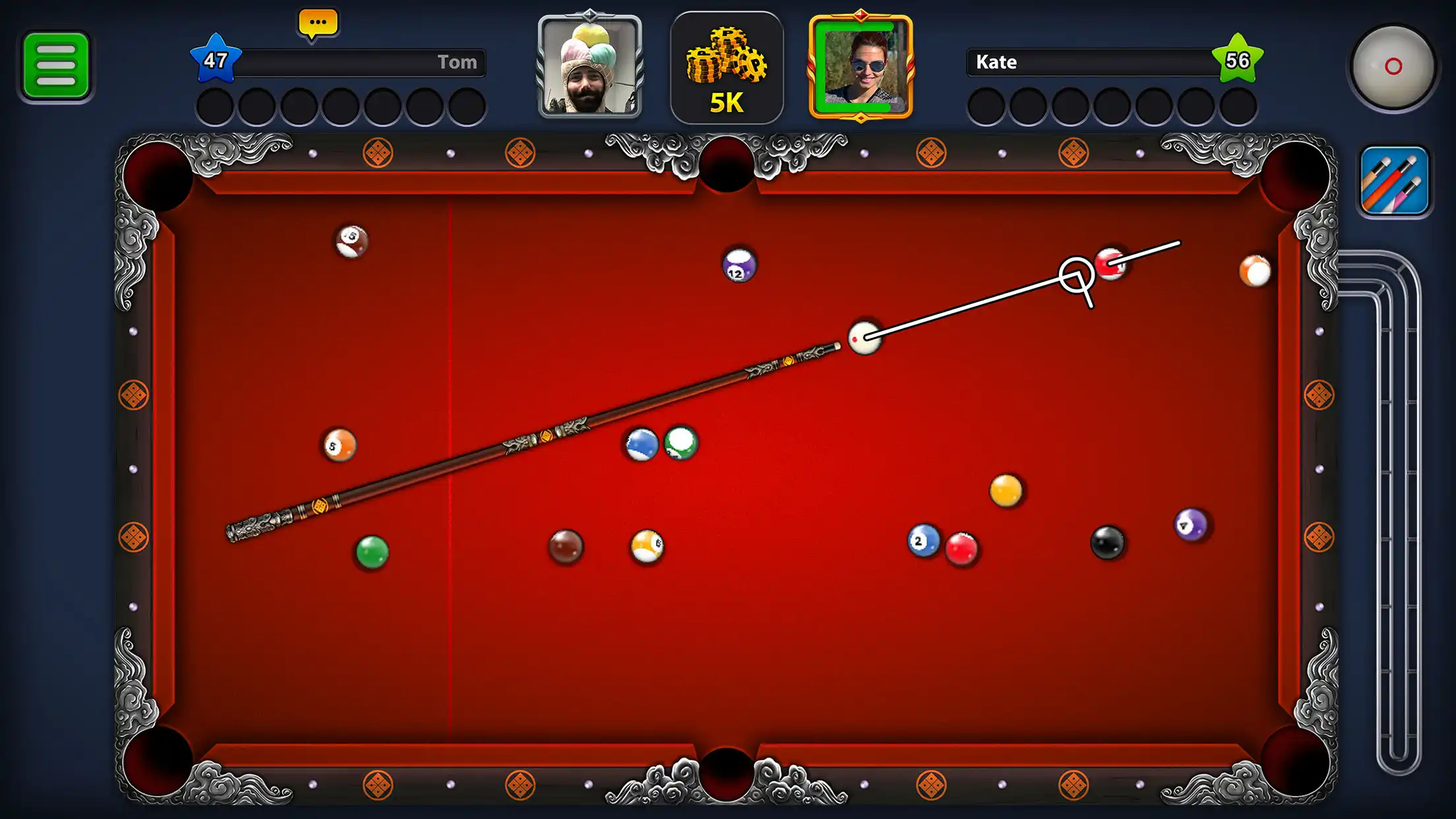 8 Ball Pool (Guide Line) screenshot 2