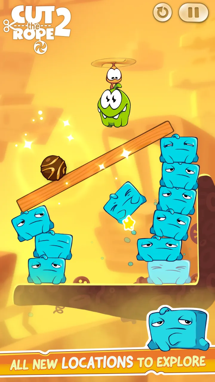 Cut the Rope 2 (Unlimited Candy Coins) screenshot 5