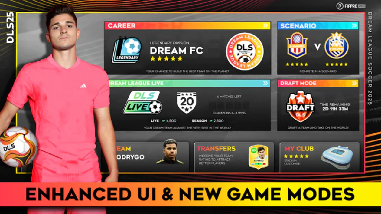 Dream League Soccer 2024 (Unlimited Players & Clubs) screenshot 1