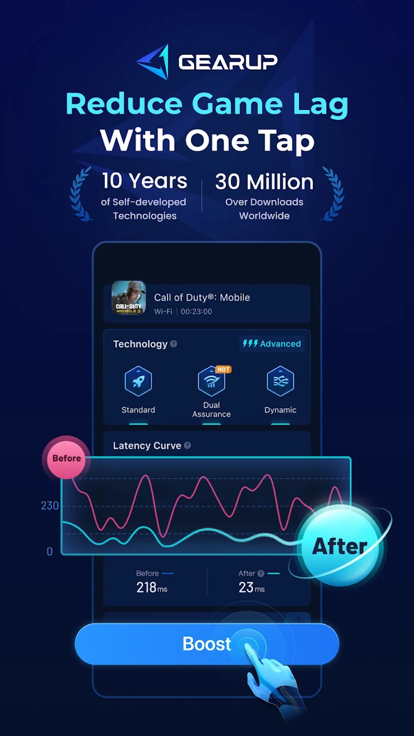 GearUP Booster (Lower Lag) screenshot 1