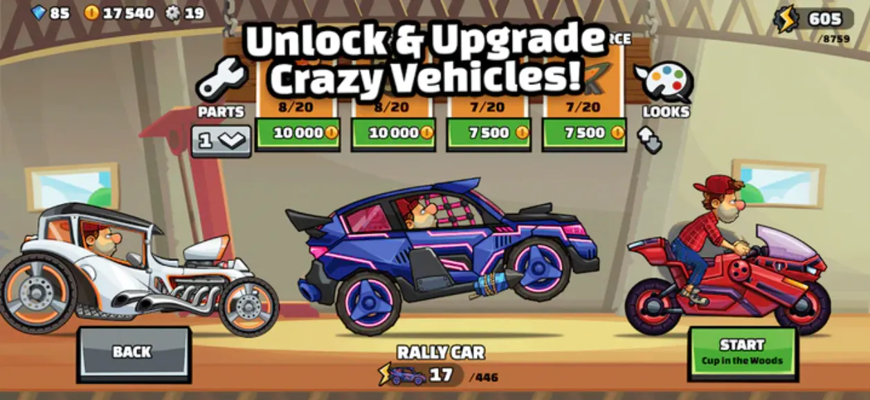 Hill Climb Racing 2 (Unlimited Money & Cars) screenshot 3