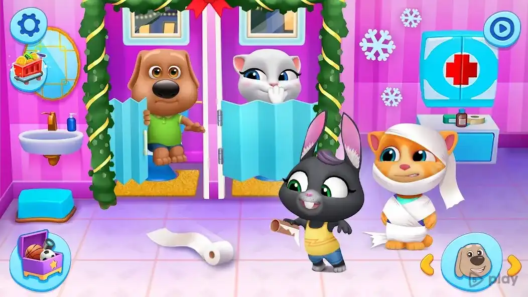 My Talking Tom Friends (Unlimited Money & Coins) screenshot 1