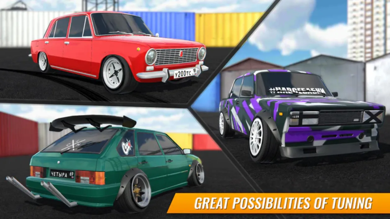 Russian Car Drift (Unlimited Money & Customization) screenshot 4