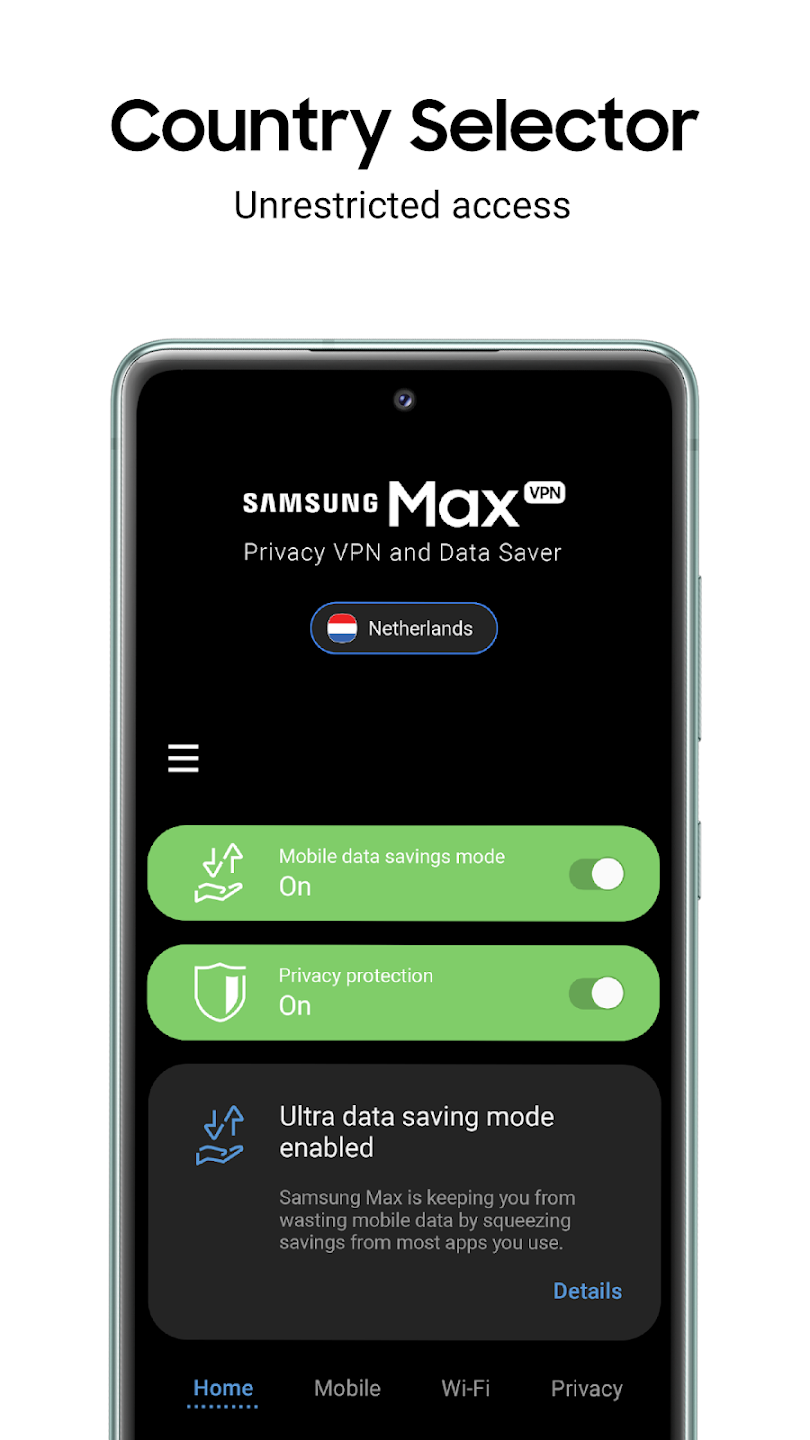 Samsung Max VPN (Premium Unlocked) screenshot 3