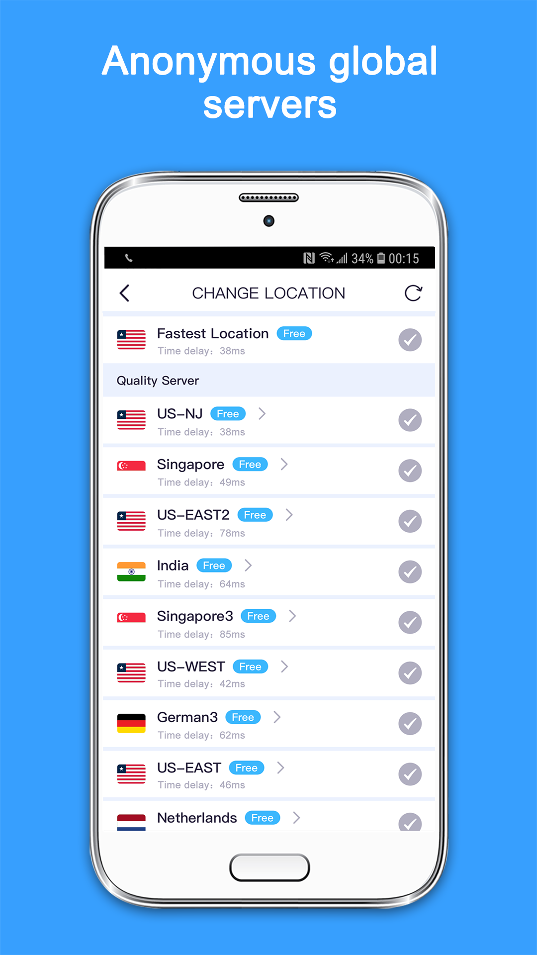 VPN - Super Unlimited Proxy (Premium Unlocked) screenshot 1